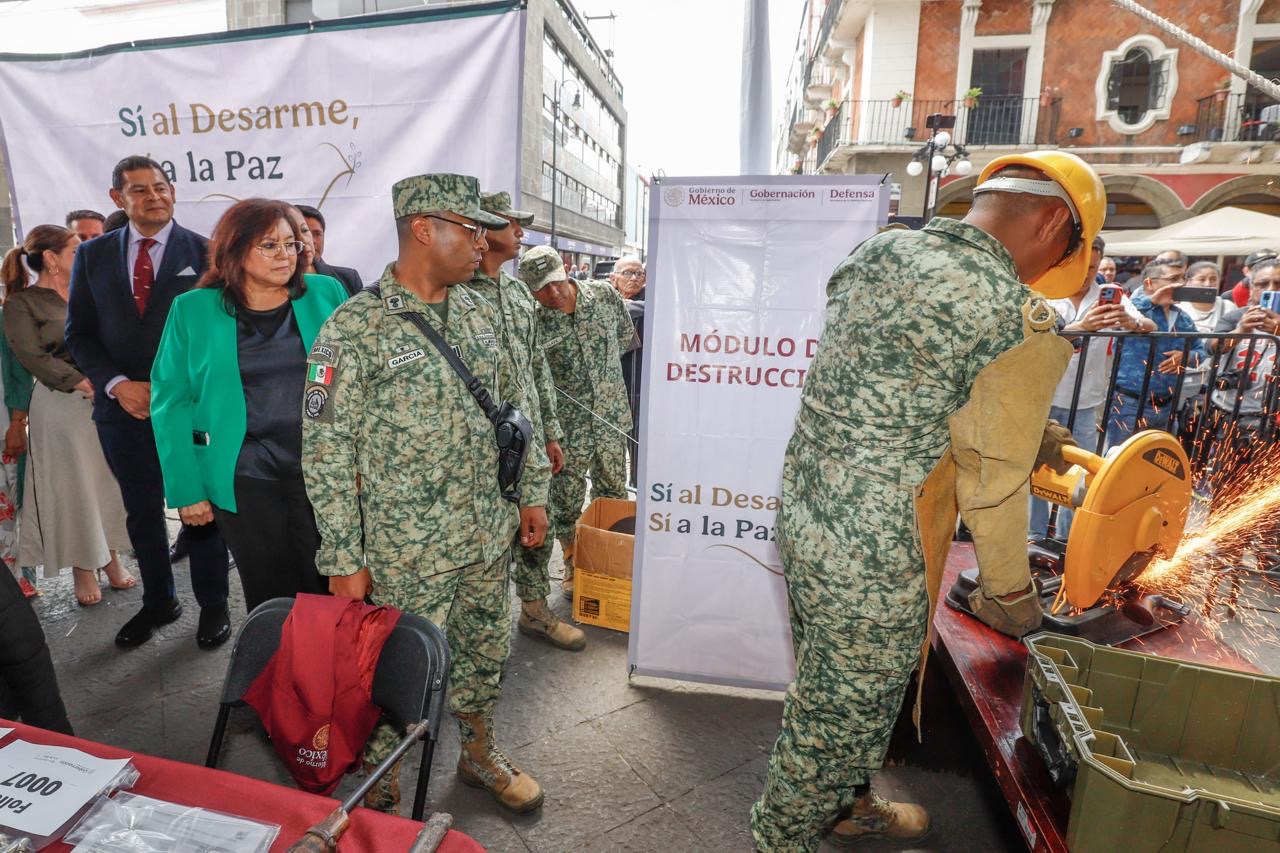 Campaña de desarme impulsa paz en Puebla