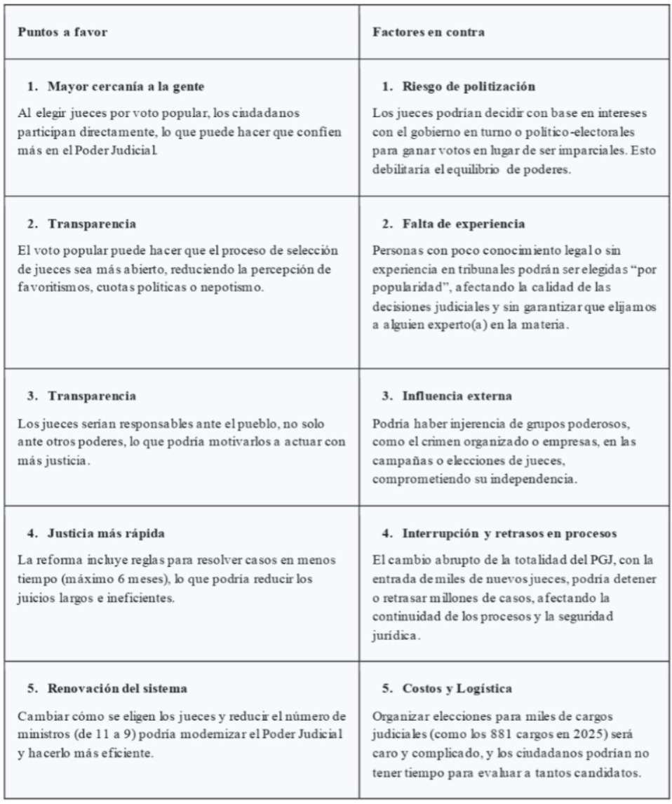Apuntes sobre la Histórica Elección del Poder Judicial