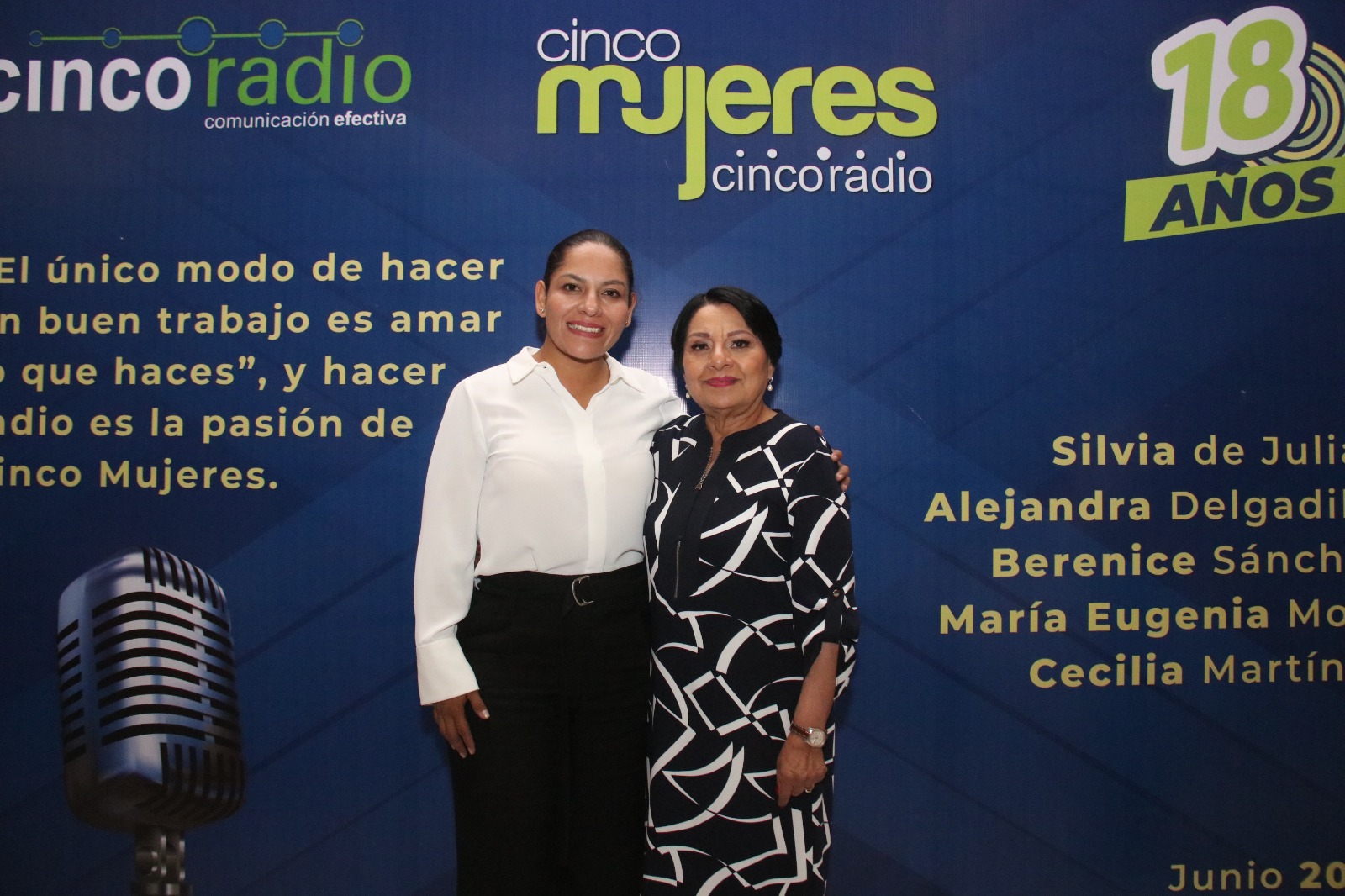 Lupita Cuautle celebra aniversario de programa Cinco Mujeres