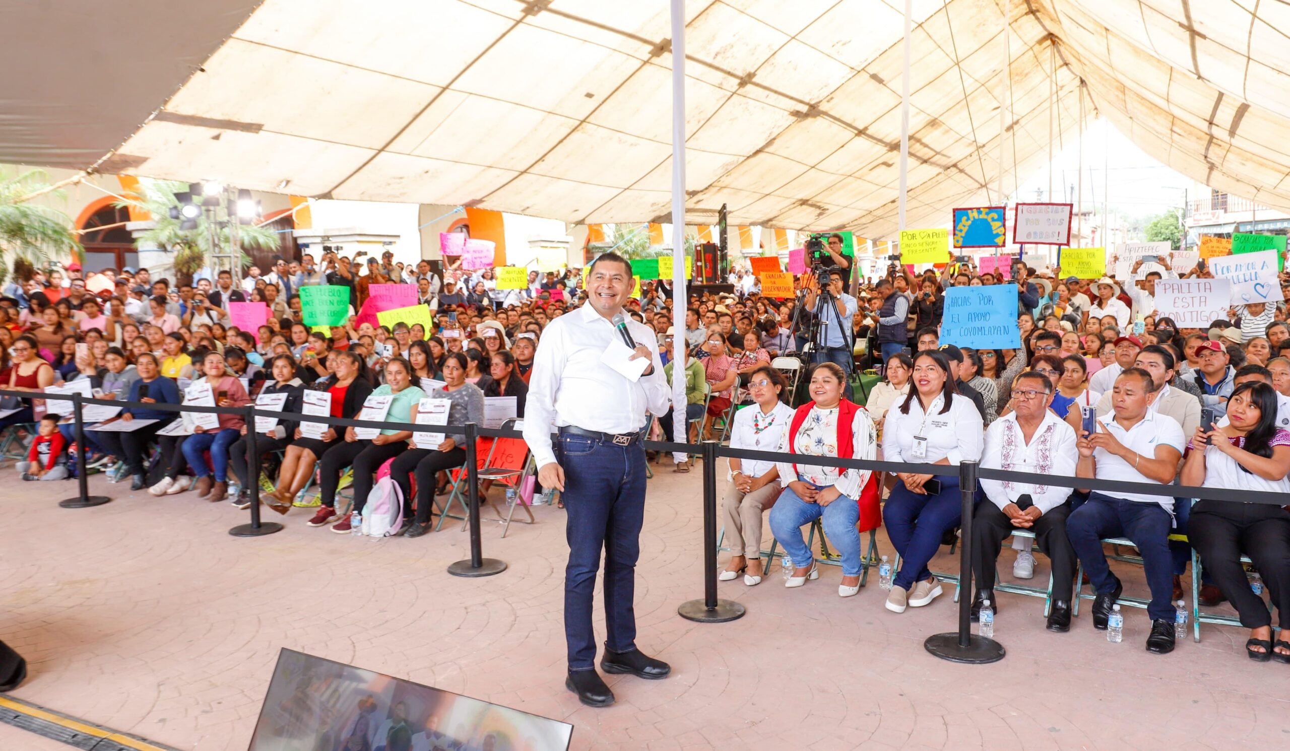  Inversión histórica en obras comunitarias en Puebla