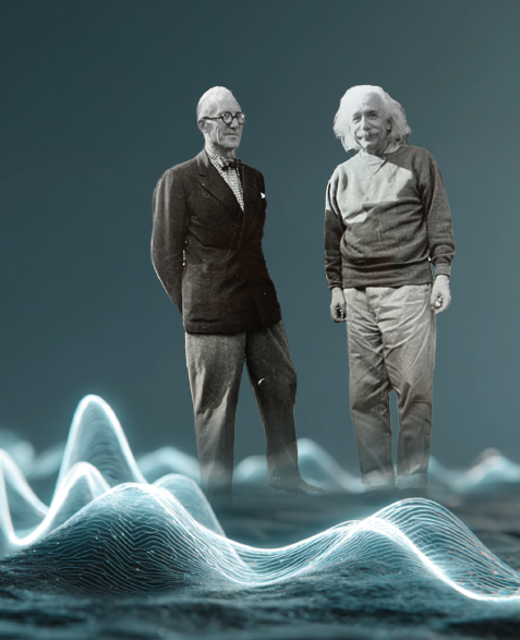 Nathan Rosen y Albert Einstein.