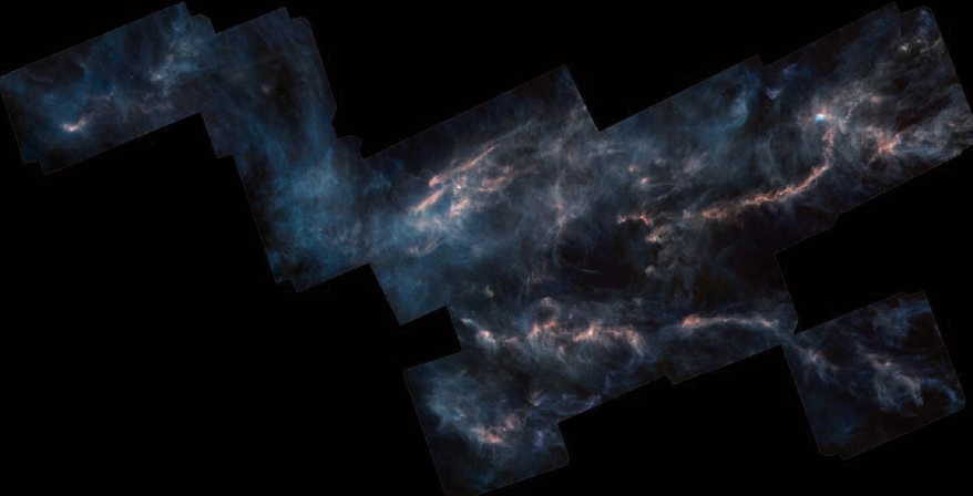Fuente: © ESA/Herschel/NASA/JPL-CaltechSe han identificado muchas especies orgánicas en la nube molecular de Tauro. Nube molecular de Tauro. 